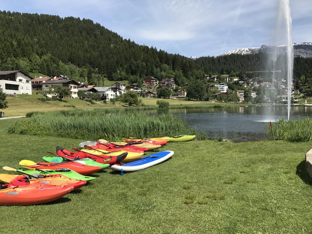 Ferienwohnung Laax Mit Traumblick, Grossem Balkon Und Terrasse Екстер'єр фото