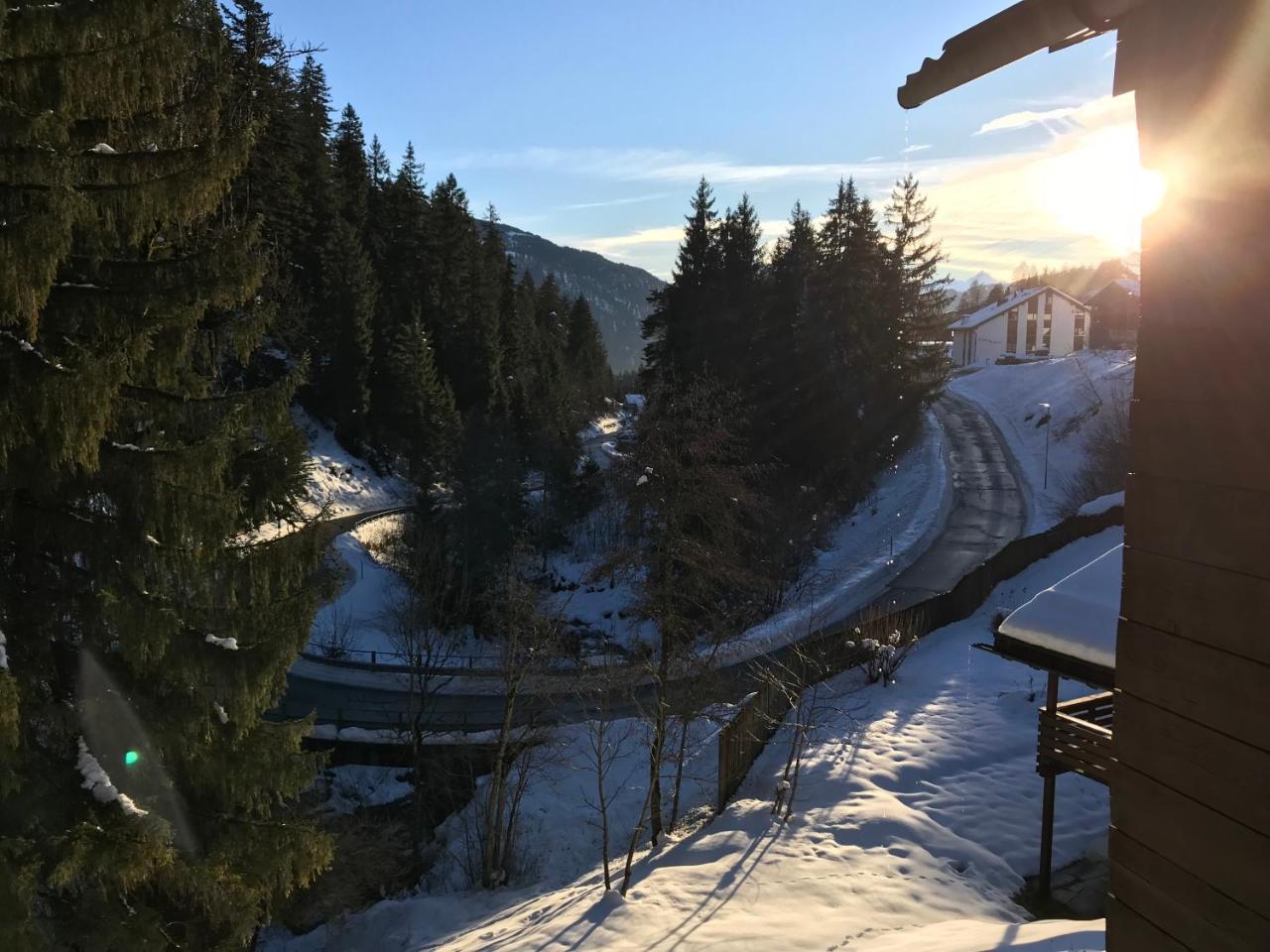 Ferienwohnung Laax Mit Traumblick, Grossem Balkon Und Terrasse Екстер'єр фото